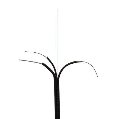 FTTHの蝶低下繊維ケーブル、家ネットワークのための繊維光学のドロップ・ケーブルの白い鉛