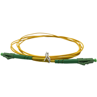 LC/APCポリ塩化ビニールLSZH G657A Fiber Optic Patch Cord Yellow White 2.0mm 3.0mm