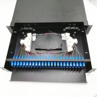 48中心SC/UPCの繊維光学の端子箱の光学パッチ盤