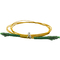 LC/APCポリ塩化ビニールLSZH G657A Fiber Optic Patch Cord Yellow White 2.0mm 3.0mm
