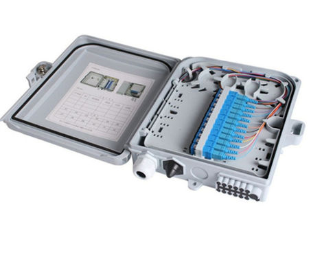 ISO9001 Nap IP65 Fiber Optic Distribution Box , 12 Port Fiber Termination Box
